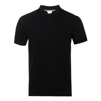 Рубашка поло унисекс STAN хлопок/эластан 200, 05 (Чёрный)