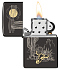 Зажигалка ZIPPO Western с покрытием High Polish Black, латунь/сталь, черная, глянцевая, 38x13x57 мм - Фото 3