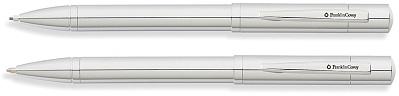 Набор FranklinCovey Greenwich: шариковая ручка и карандаш 0.9мм. Цвет - хромовый. (Серебристый)