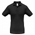 Рубашка поло Safran черная - Фото 1