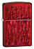Зажигалка ZIPPO Iced Zippo Flame с покрытием Candy Apple Red™, латунь/сталь, красная, 38x13x57 мм - Фото 1