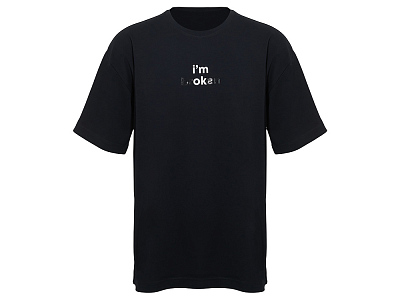 Футболка оверсайз Vienna унисекс с нанесением Трафарет Скульптура 2 цвета, размер S (Чёрный)