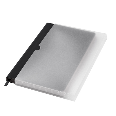 Ежедневник Латте софт-тач (Latte soft touch) недатированный, черный