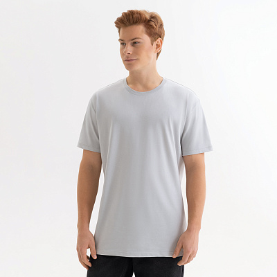 Футболка унисекс Крис (Kris), 150 гр., светло-серая, размер S (Светло-серый)