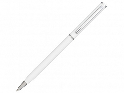 Ручка металлическая шариковая Slim (Белый)