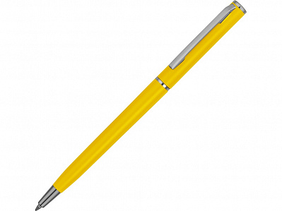 Ручка пластиковая шариковая Наварра (Желтый матовый/серебристый)