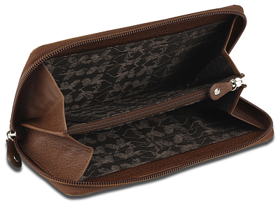 Кошелек Mano "Don Montez", натуральная кожа в коньячном цвете, 19 х 10,3 см