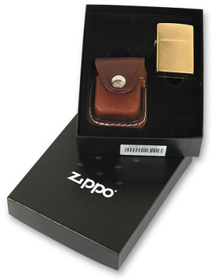 Подарочная коробка Zippo (чехол LPLB + место для зажигалки), 118х43х145 мм (Черный)