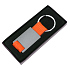 Брелок DARK JET; 2,8 x 6,2 x 0,6 см; оранжевый, металл; лазерная гравировка - Фото 2