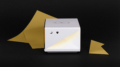 Беспроводное ЗУ с часами-будильником Rombica Timebox 2