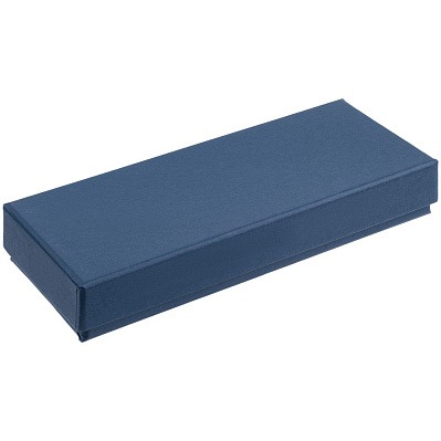 Коробка Notes с ложементом для ручки и флешки, синяя (Синий)