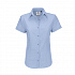 Рубашка женская с коротким рукавом Oxford SSL/women, голубой - Фото 2