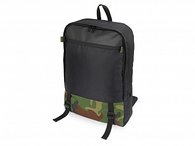 Рюкзак Combat с отделением для ноутбука  17 (Черный, камуфляж)