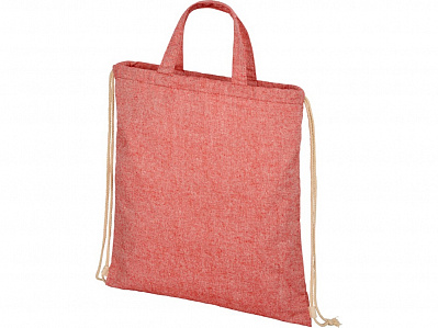 Сумка-рюкзак Pheebs из переработанного хлопка, 210 г/м² (Красный)