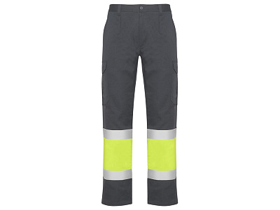 Брюки Naos со светоотражающими полосами, мужские (Свинцовый/неоновый желтый)