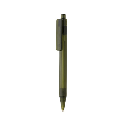 Ручка X8 из прозрачного rPET GRS (Зеленый;)