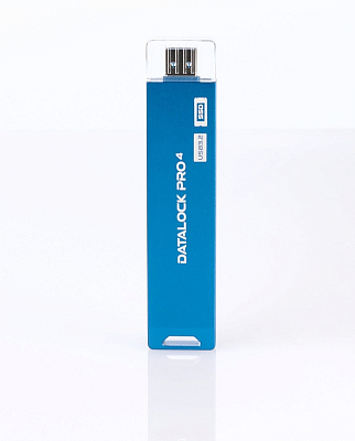 Флешка с аппаратным шифрованием DataLock PRO4 USB 3.2, синий, 128Гб
