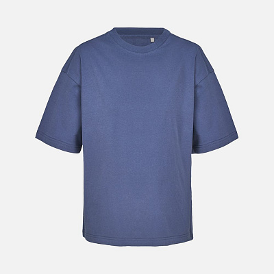 Футболка оверсайз женская Boxy Women, черная (Синий)