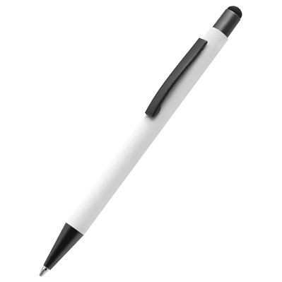 Ручка металлическая Story софт-тач  (Белый)