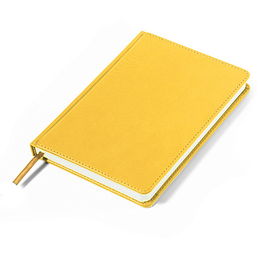 Ежедневник недатированный Campbell, формат А5,  в линейку (Желтый)