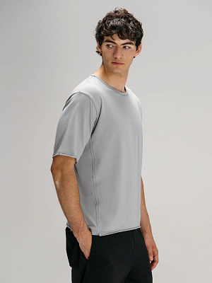 Футболка оверсайз унисекс Vozduh, светло-серая (Серый)