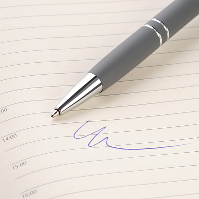 Шариковая ручка Комет Нео (Comet NEO), серая