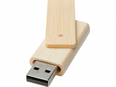 USB 2.0-флешка на 4ГБ Rotate из бамбука (Бежевый)