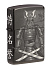 Зажигалка ZIPPO Knight Fight с покрытием High Polish Black, латунь/сталь, чёрная, 38x13x57 мм - Фото 1