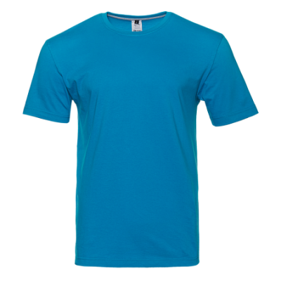 Футболка унисекс без бокового шва STAN хлопок 160, 02 (Лазурный)