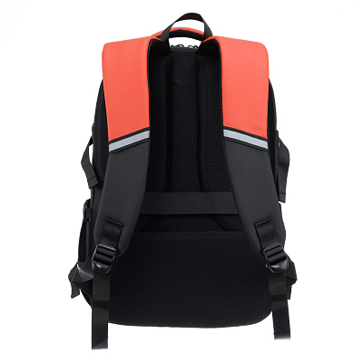 Рюкзак спортивный TORBER Xtreme 18", оранжевый/чёрный, 31 х 12 х 46 см, 17л