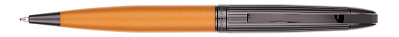 Ручка шариковая Pierre Cardin NOUVELLE, цвет - черненая сталь и оранжевый. Упаковка E. (Оранжевый)