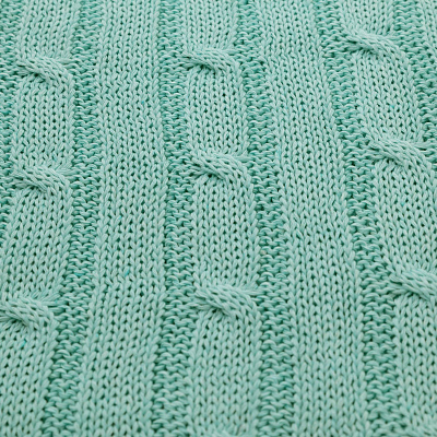 Плед Fado вязаный, аква (без подарочной коробки)