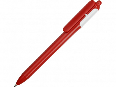 Ручка пластиковая шариковая Пинсон (Красный/белый)