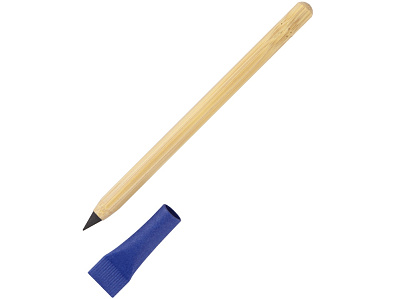 Вечный карандаш из бамбука Recycled Bamboo (Натуральный/синий)