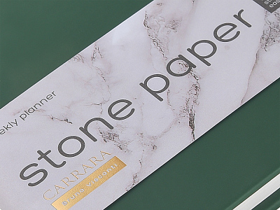 Еженедельник с каменной бумагой А5+ Carrara