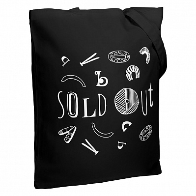 Холщовая сумка Sold Out, черная (Черный)