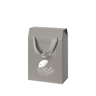 Подарочная коробка-пакет универсальная малая, серая