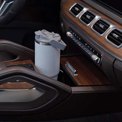 Термокружка вакуумная Montana, белая