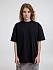 Футболка оверсайз унисекс Sideline, черная - Фото 1