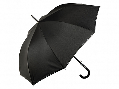 Зонт-трость полуавтоматический (Черный)