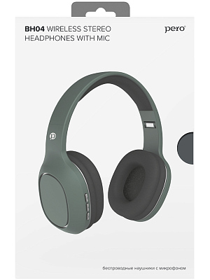 Наушники беспроводные PERO BH04, бирюзовый