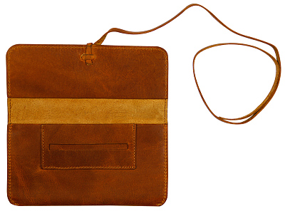 Кисет для табака KLONDIKE DIGGER «George», натуральная кожа в коньячном цвете, 16 х 8,5 х 1 см