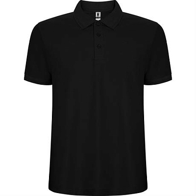 Футболка поло PEGASO PREMIUM мужская, ЧЕРНЫЙ M (Чёрный)