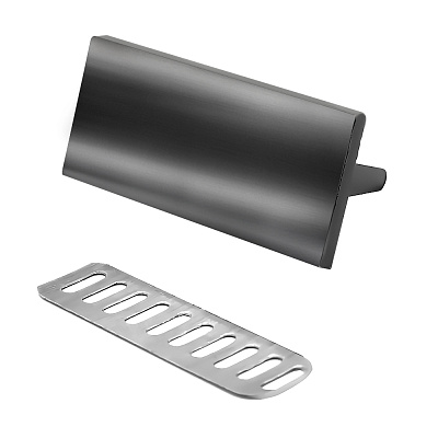 Шильд металлический (4.9*1,9 см) (Чёрный глянцевый никель)