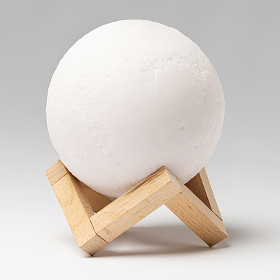 Беспроводная колонка-светильник Moonlight, белая