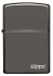 Зажигалка ZIPPO Logo с покрытием Black Ice®, латунь/сталь, чёрная, глянцевая, 38x13x57 мм - Фото 4