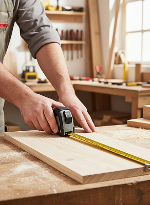 Рулетка "Мастер" 5 м, черный с серым