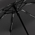 Зонт складной AOC Mini с цветными спицами, серый - Фото 2