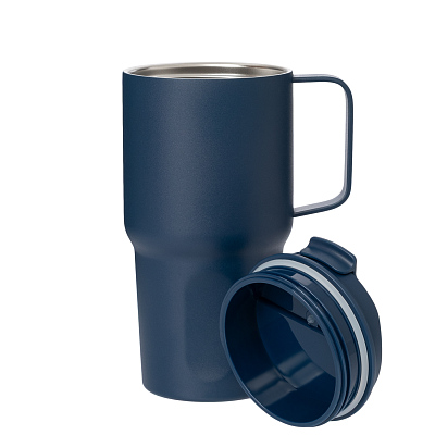Термокружка вакуумная Авентура (Aventura), синяя