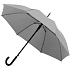 Зонт-трость Manifest со светоотражающим куполом, серый - Фото 2